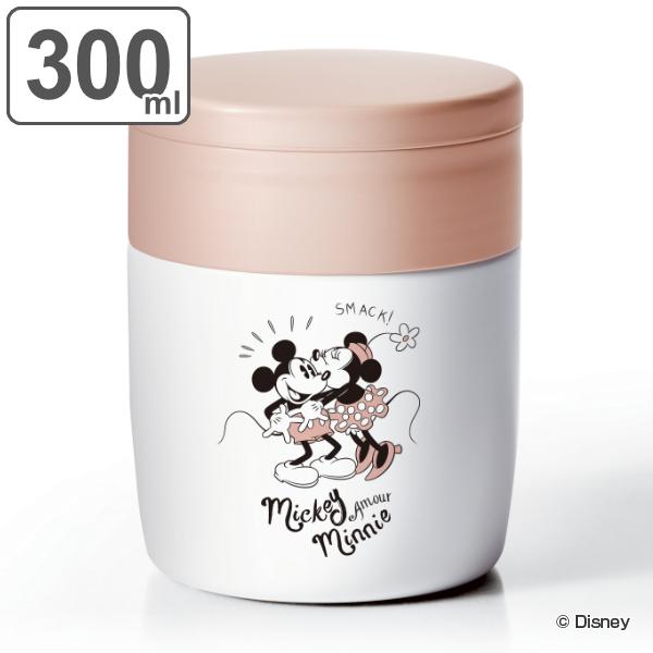 弁当箱 スープジャー ミッキーマウス ミニーマウス フードポット スープボトル 300ml （ スープポット スープ お弁当箱 スプーン付 ）｜colorfulbox