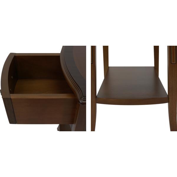 サイドテーブル 引出し付 クラシック調 Venezia 幅30cm （ 開梱設置