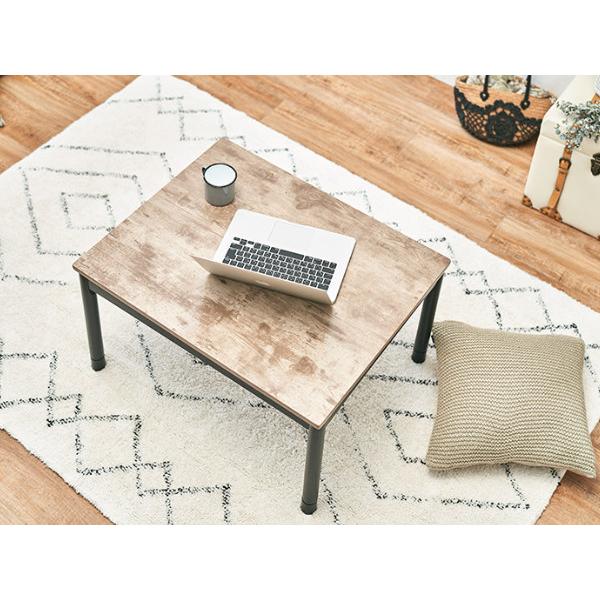 こたつ 幅75cm テーブル 家具調こたつ 木目調 フラットヒーター 手元コントローラー 収納 センターテーブル コンパクト （ コタツ こたつテーブル 炬燵 高さ調節 脚 75 長方形 ローテーブル リビングテーブル ） こたつ 幅75cm テーブル 家具調こたつ 木目調 フラットヒーター 手元