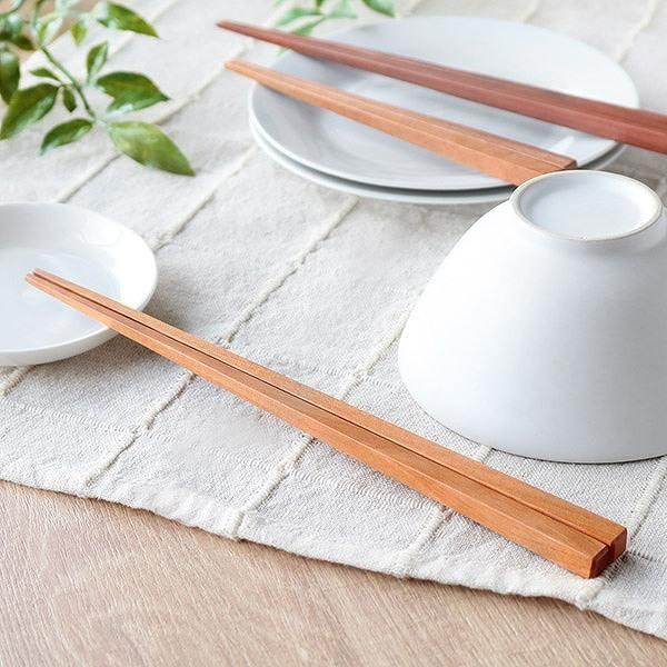 箸 24cm 四角 WOODN 男性用 木製 天然木 サオ （ お箸 はし 男性