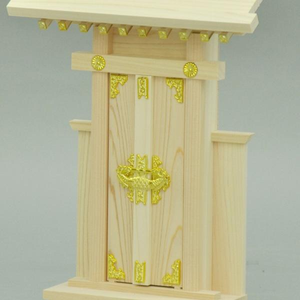 エイ・アイ・エス 神棚 一社造り 大神宮 国産桧 日本製 幅25.5cm （ 神
