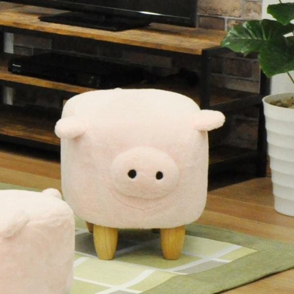 豚の椅子 スツール ブタ アニマルスツール 椅子 腰掛 豚 ぶた 動物 （ イス いす