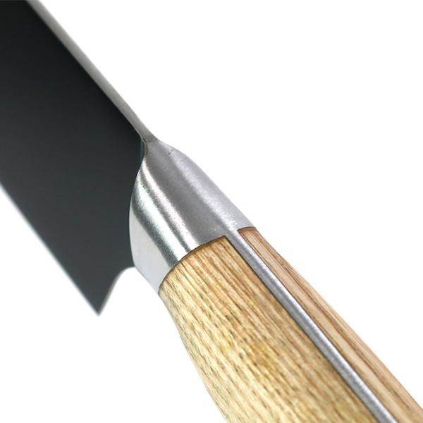 包丁 三徳包丁 木柄 刃渡り17.5cm 日本製 バイアキッチン ナチュラル 