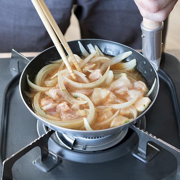 片手鍋 親子鍋 深型 大 18cm フッ素樹脂加工 業務用 （ アルミ製 ガス