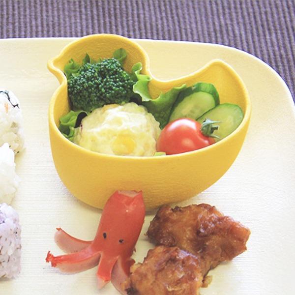 ボウル 10cm Kids Style 子供用食器 あひる アヒル 食器 プラスチック 日本製 （ 食洗機対応 電子レンジ対応 小鉢 子供用 カップ ）