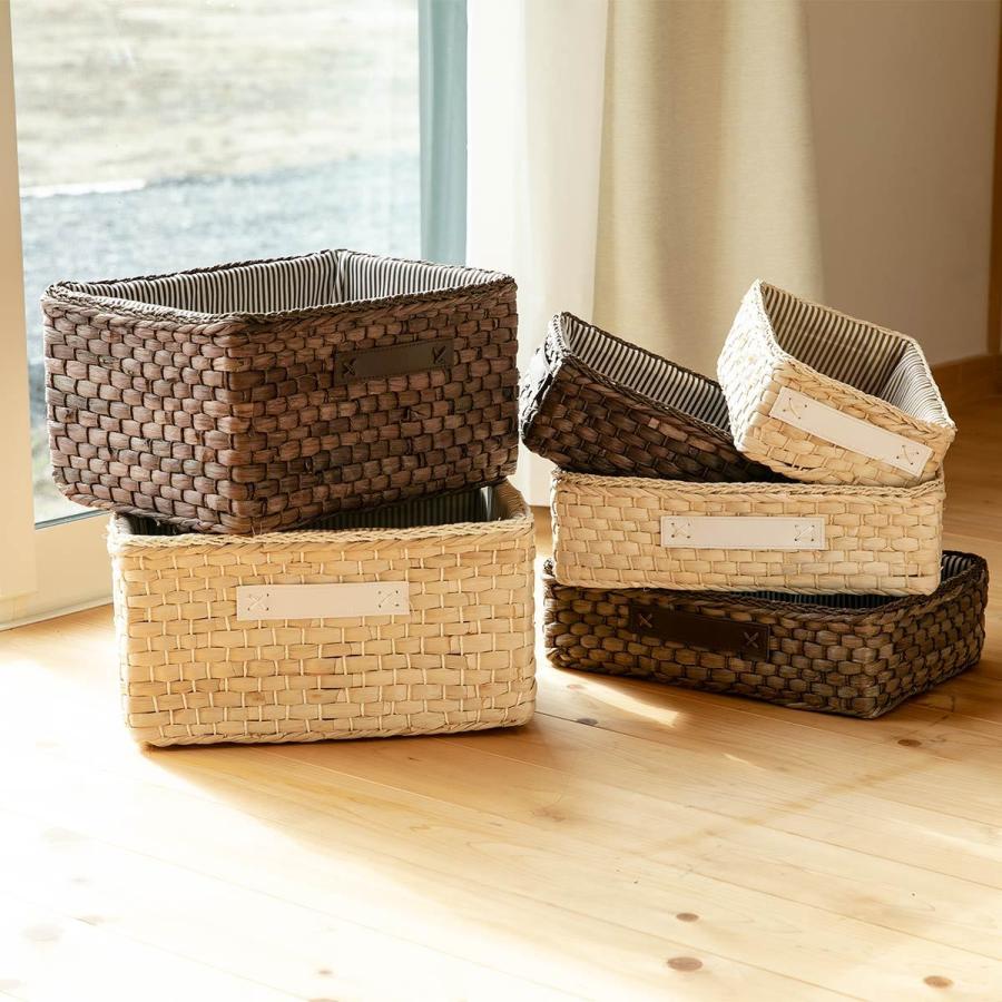 ちどり産業 バスケット 布付きメイズバスケット ハーフ 約幅36×奥行き