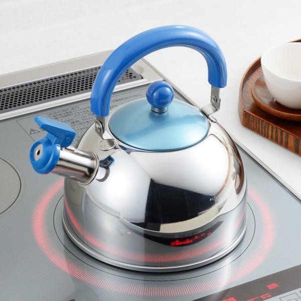 やかん ヨシカワ ヤカン 1.8L わ・とーん（和色） IH200V対応 笛吹きケトル