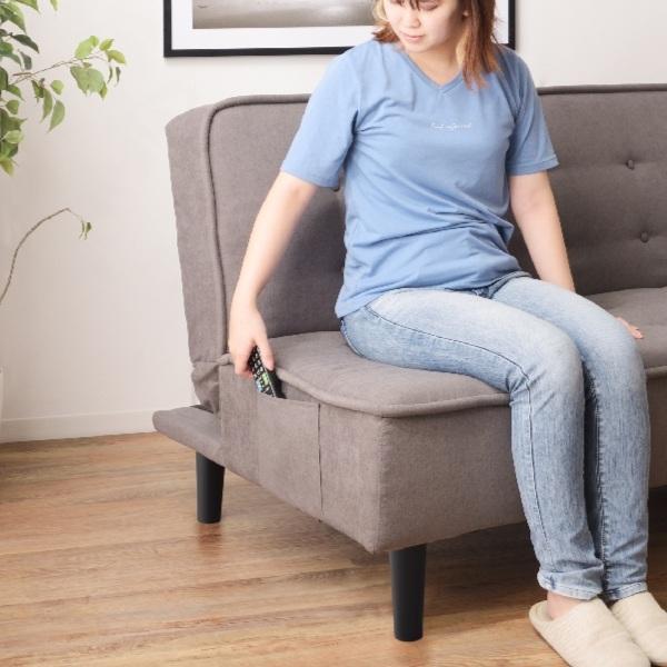 ソファベッド 幅181cm ファブリック素材 3人掛け 三人掛け ソファ