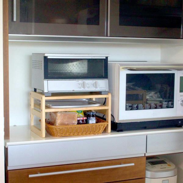 トースターラック 洗えるバスケット付き 家電下ラック 木製 トースター用ラック 収納ラック キッチン収納 オーブントースターラック バスケット付き お弁当グッズのカラフルボックス 通販 Yahoo ショッピング