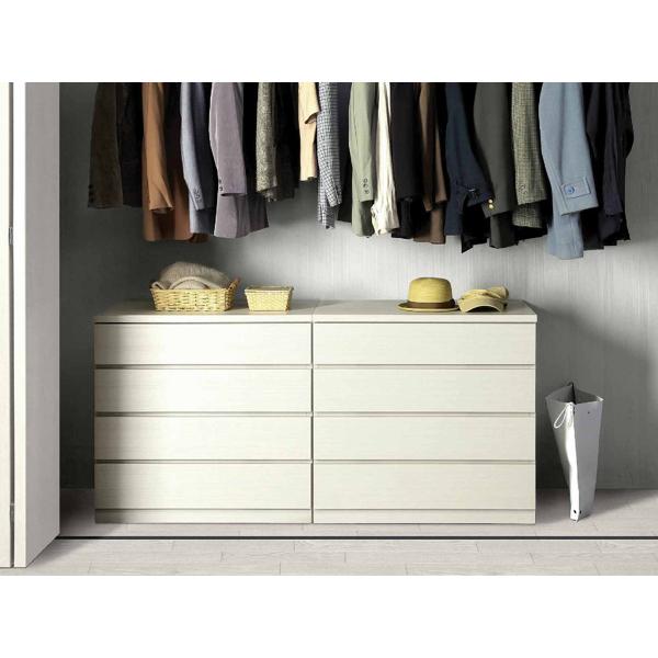 クローゼットチェスト 奥行65cm 4段タイプ 日本製 丸田木工 クローゼットチェスト 4段 日本製 Fit 奥行き44cm 幅