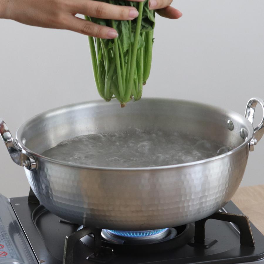 打出揚げ鍋 21cm ガス火専用 中尾アルミ 日本製 2.4L 天ぷら鍋 （ ガス