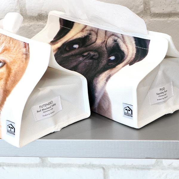 ティッシュケース アニマルフェイス Tente ねこ 犬 吊り下げ ティッシュカバー ティシュ入れ ティッシュボックス 布製 お弁当グッズのカラフルボックス 通販 Yahoo ショッピング