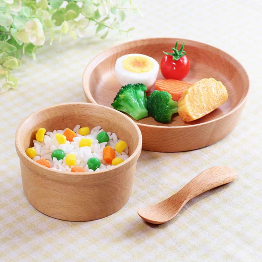 子供用食器 3点セット GRANDek EARTH 木製 天然木 ビーチ ギフトセット 