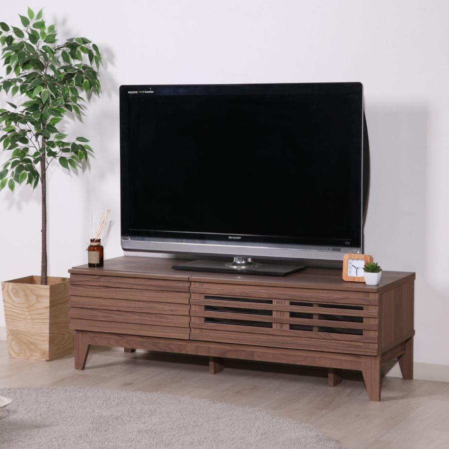 不二貿易（Fuji Boeki） テレビ台 幅120cm ローボード 北欧風 ルーバー