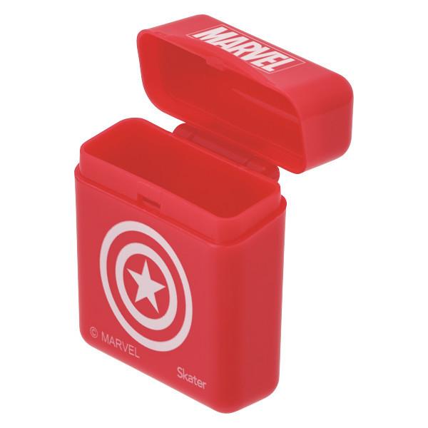 シリコーンストロー ケース付き マーベル Marvel ロゴ マイストロー キャラクター 食洗機対応 ストロー 21cm シリコン 折りたたみ キャプテンアメリカ 盾 キッチン 台所用品