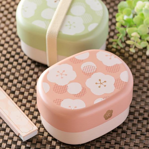 お弁当箱 2段 ランチボックス 小判型 Umeka 梅 520ml （ 弁当箱 和風