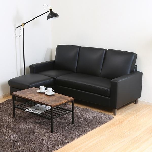 ソファー 3人掛け 簡単組立 186cm 不二貿易（Fuji Boeki） ソファ 幅186cm カウチソファ 三人掛け