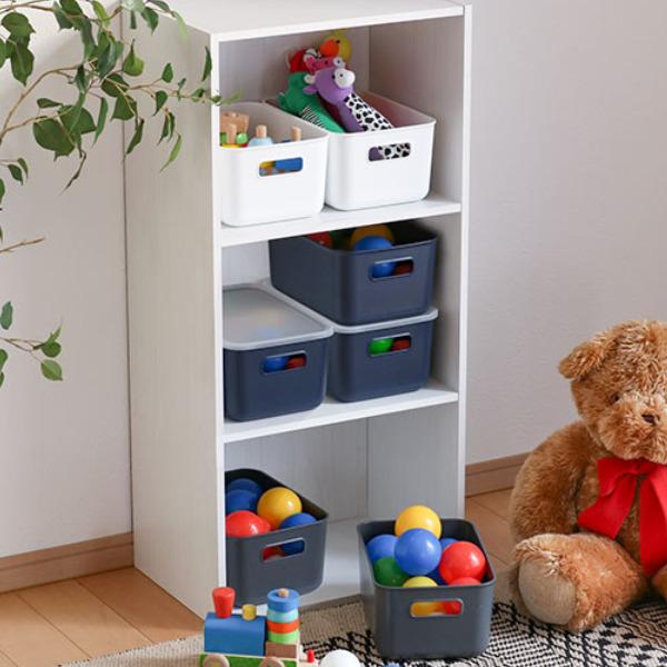 収納ケース 幅17.9×奥行25.9×高さ12cm 小物収納 やわらかBOX スリム 浅