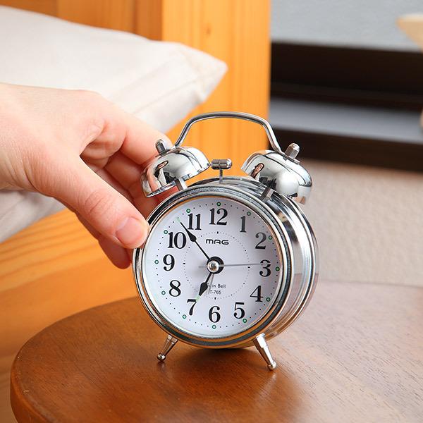 目覚まし時計 ベル音目覚まし時計 ベルズミニDX （ 目覚まし アナログ