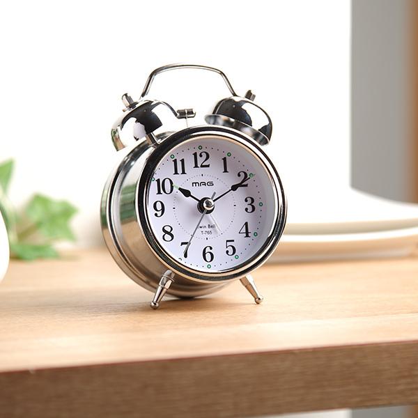 目覚まし時計 ベル音目覚まし時計 ベルズミニDX （ 目覚まし アナログ