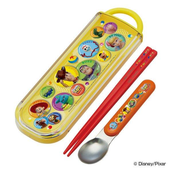 コンビセット スライド式 箸 スプーン トイ ストーリー カトラリー 子供 カトラリーセット 食洗機対応