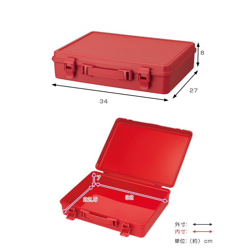 小物収納 HACOTTO ハコット トランク A4 （ プラスチック 収納ボックス