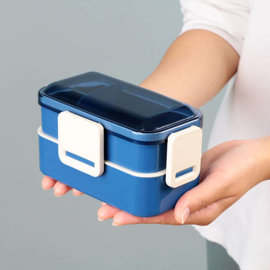 スケーター お弁当箱 2段 抗菌 600ml ふわっと レトロフレンチ （ 弁当
