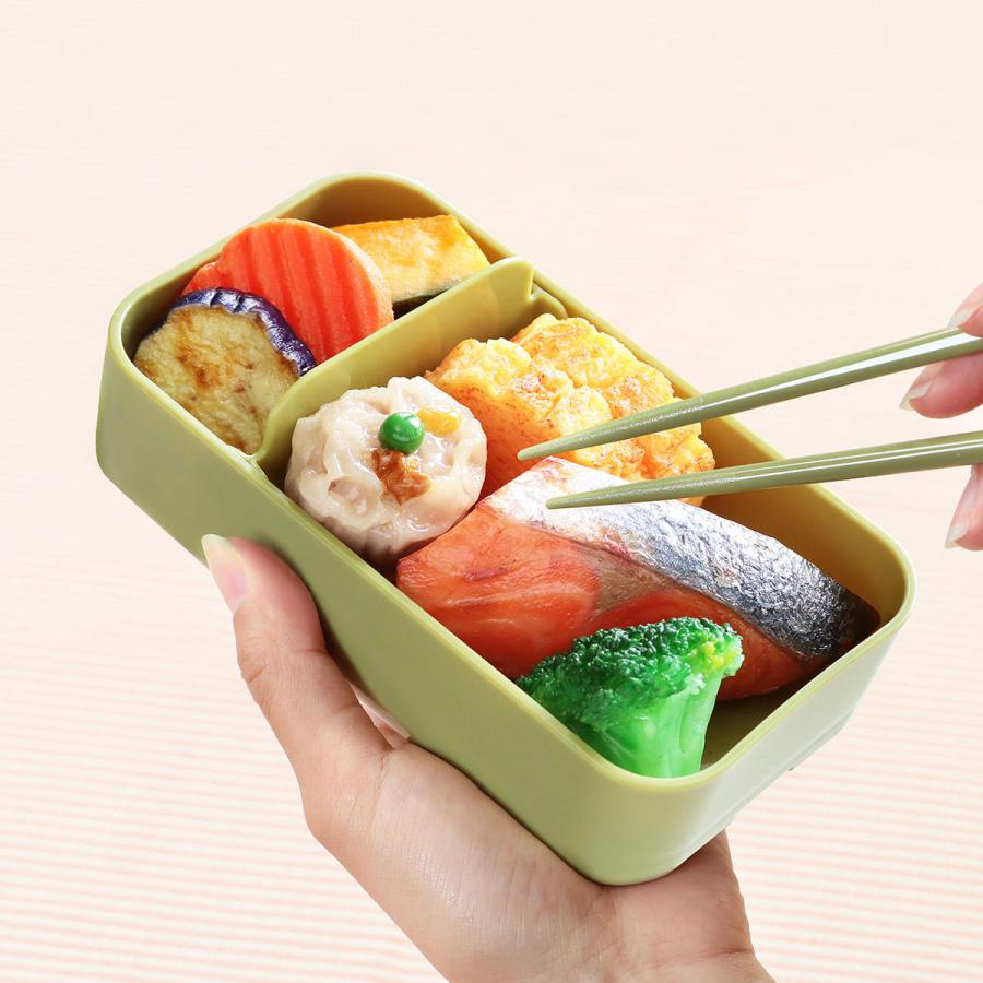 スケーター お弁当箱 2段 抗菌 600ml ふわっと レトロフレンチ （ 弁当