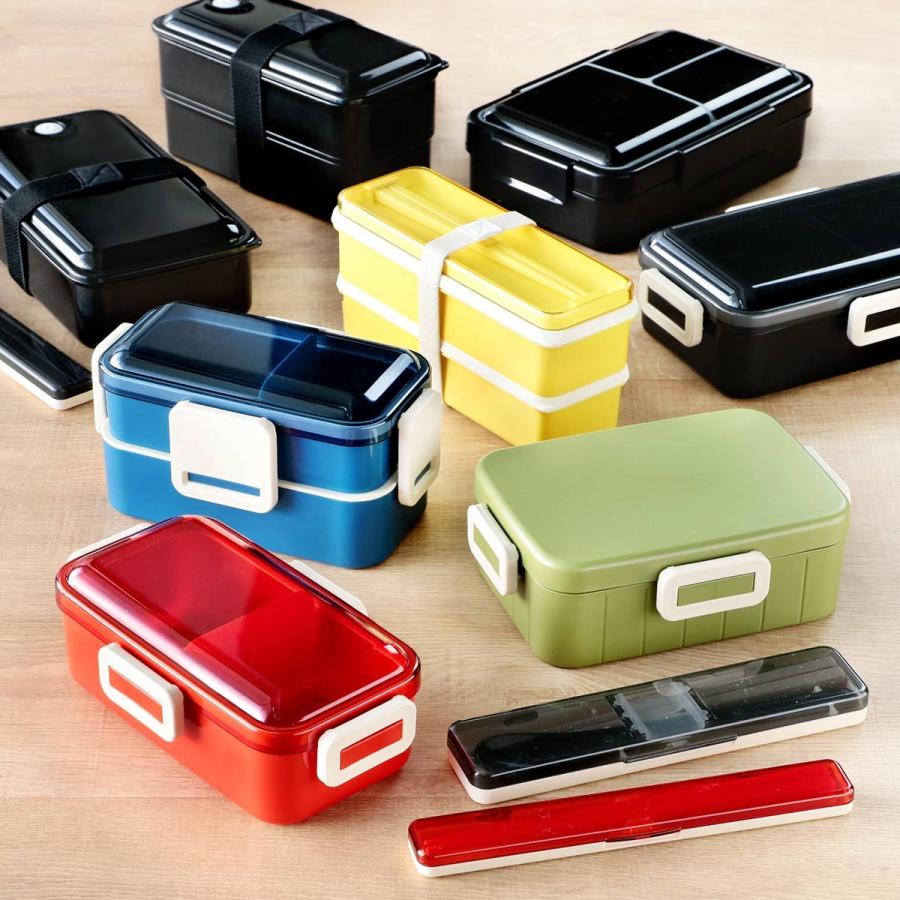 スケーター お弁当箱 1段 抗菌 850ml パッキン一体型 4点ロック レトロ