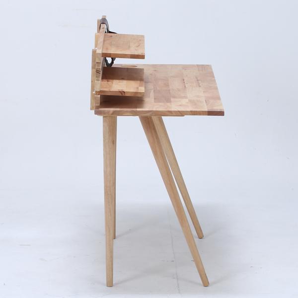 パソコンデスク スツール セット 約幅120cm ナチュラル 木製 rochelobe-furniture_lv-0050