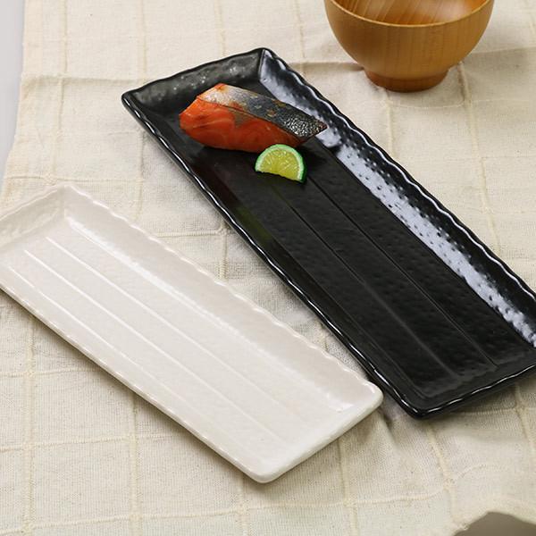 角皿　中皿　長皿　和食器　陶器 さんま皿 35cm 大 長角皿 角皿 粉引 皿 食器 和食器 陶器 （ 食洗機