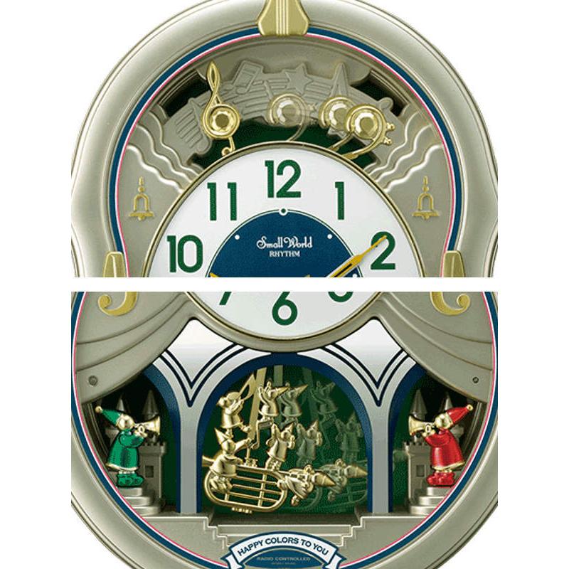 スモールワールド 高音質アミュージング壁掛け電波時計 スモールワールド 高音質アミュージング壁掛け電波時計