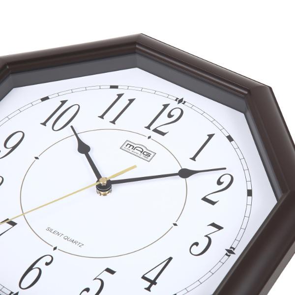 掛け時計 八角形 オクターゴ アナログ 時計 掛時計 八角 （ おしゃれ