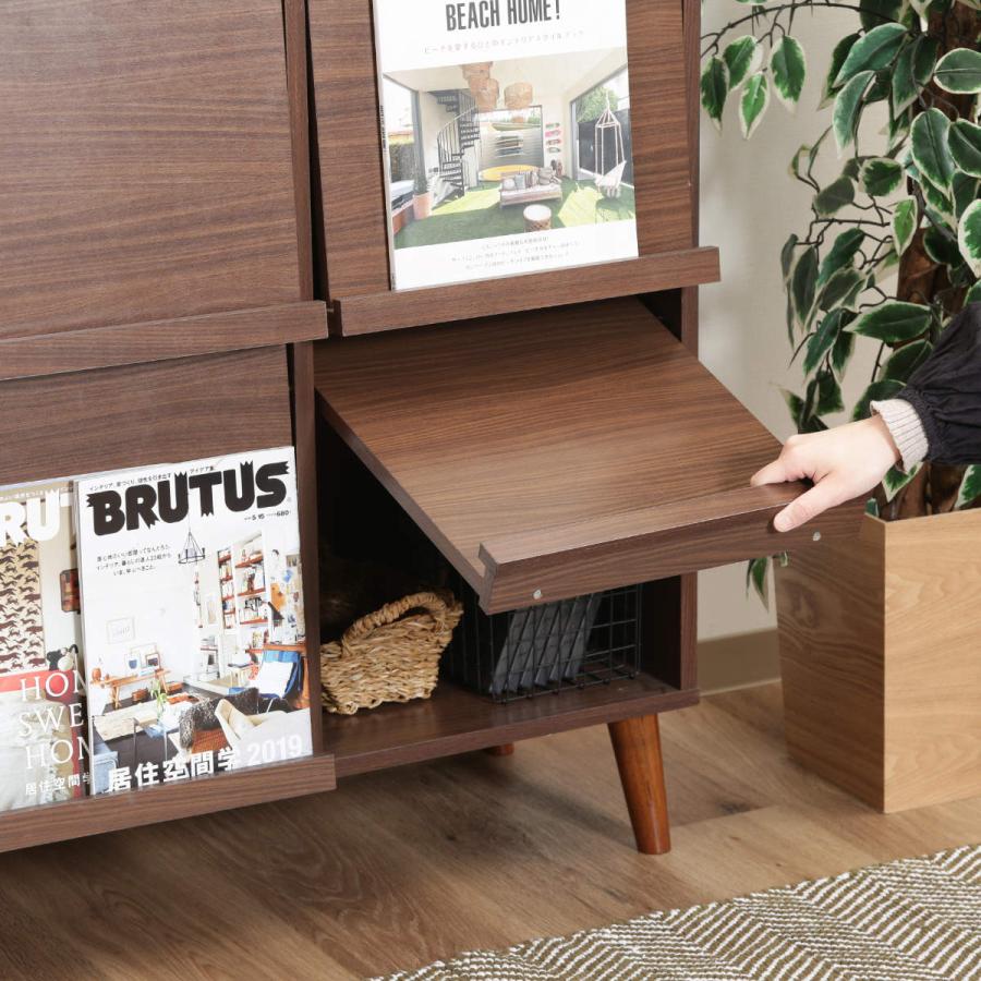 不二貿易（Fuji Boeki） ディスプレイラック 幅79cm 4マス フラップ扉