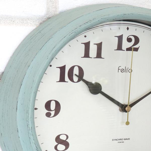 ノア精密 掛け時計パンナ 電波時計 壁掛け 時計 アンティーク調