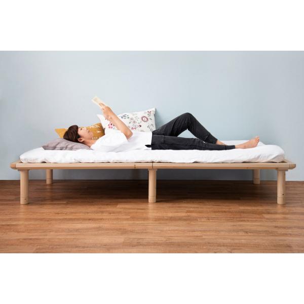 HAGiHARA すのこベッド シングル 210cm 天然木 高さ調整 すのこ HAGiHARA すのこベッド シングル 210cm 天然木 高さ調整 すのこ