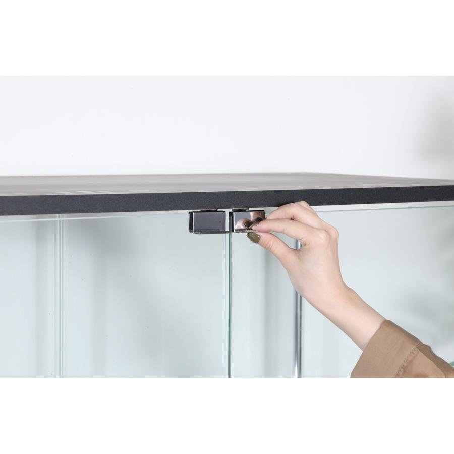 不二貿易（Fuji Boeki） コレクションケース 4段 幅80cm 4面ガラス