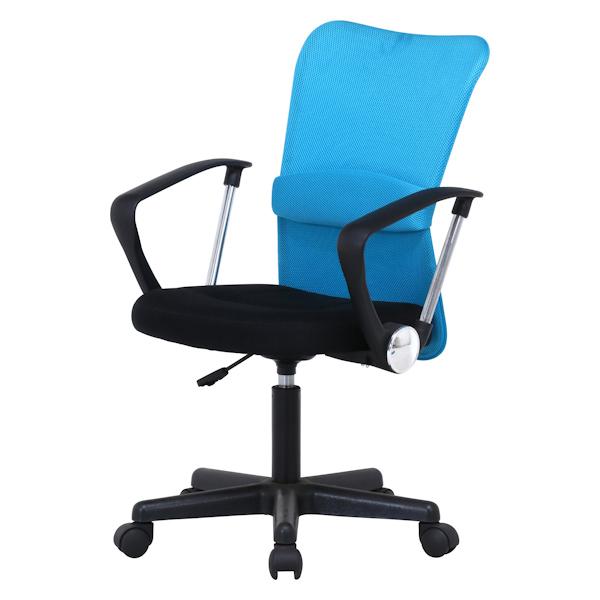 不二貿易（Fuji Boeki） デスクチェア 座面高43〜54cm ひじ掛け