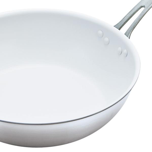 フライパン 24cm 深型 Ih対応 業務用 キングフロン スノーホワイト チタンフッ素樹脂加工 中尾アルミ ガス火対応 白いフライパン フッ素樹脂加工 お弁当グッズのカラフルボックス 通販 Yahoo ショッピング