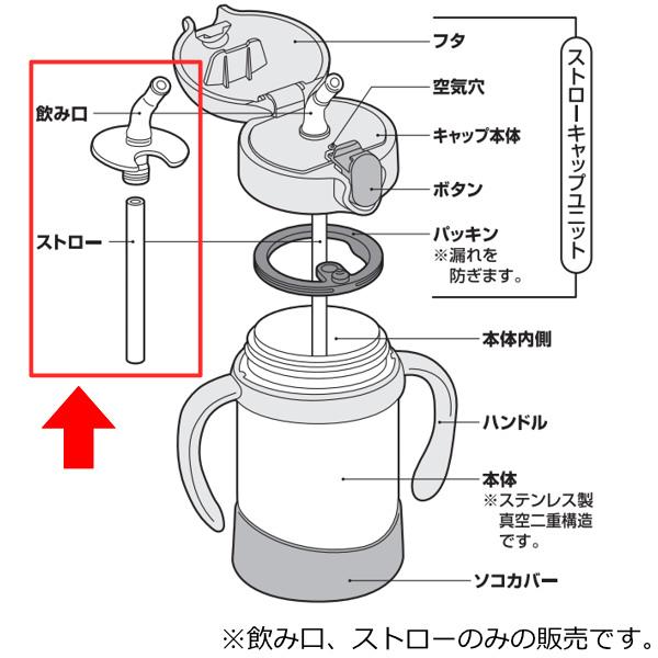 ストローセット ストローマグ 飲み口 ストロー FHV-250DS FHV-250B FJL-250DS FJL-250B サーモス THERMOS （ 各1個 専用 パーツ 部品 ）｜colorfulbox｜02