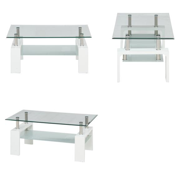 不二貿易（Fuji Boeki） センターテーブル 幅100cm ガラス テーブル