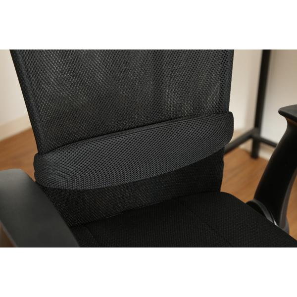 不二貿易（Fuji Boeki） デスクチェア 座面高43〜54cm アームアップ