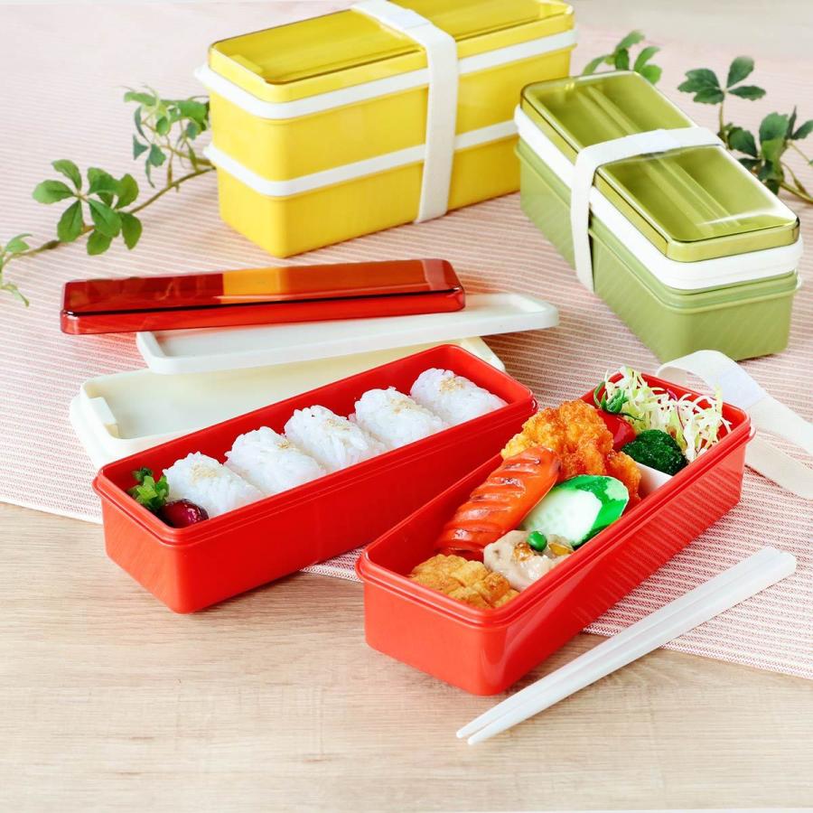 スケーター お弁当箱 2段 抗菌 630ml シリコンランチ レトロフレンチ