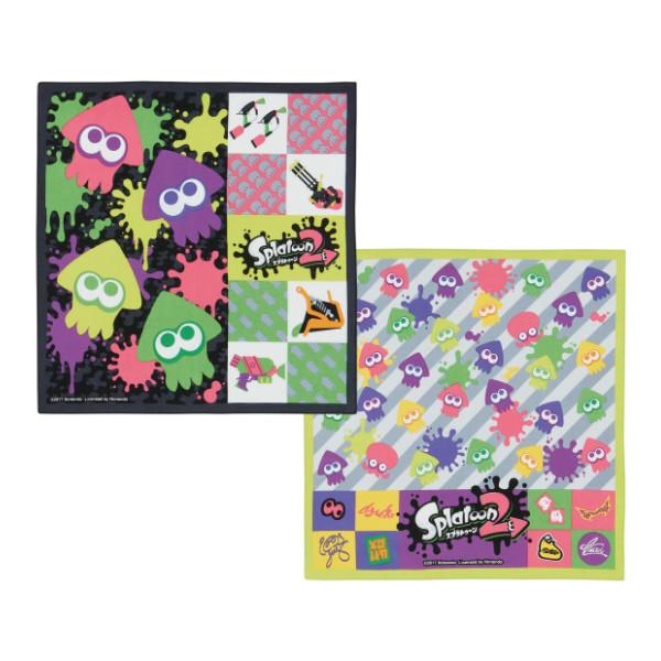 ランチクロス ナフキン 2枚入 スプラトゥーン2 子供 Splatoon 弁当包み 人気沸騰 キッズ キャラクター ランチョンマット 三角巾 給食ナフキン