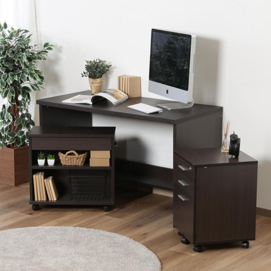 パソコンデスク 3点セット 幅120cm ホワイトオーク デスクチェストラック vg_clark_c_01.jpg?fitin=720:720