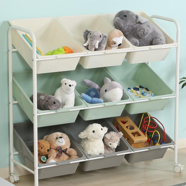 収納ラック 3段 9マス キッズ 収納 ラック おもちゃ箱 本棚 子供用 スリム 収納ケース キャスター付き キッズラック おもちゃ収納 ボックス 約 幅 90 お弁当グッズのカラフルボックス 通販 Yahoo ショッピング