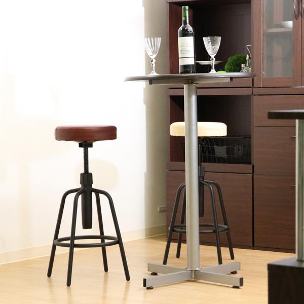 不二貿易（Fuji Boeki） バースツール 高さ62〜71cm ハイチェア 高さ