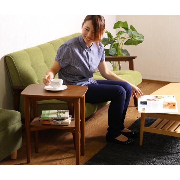 不二貿易（Fuji Boeki） サイドテーブル 高さ53cm 木製 テーブル