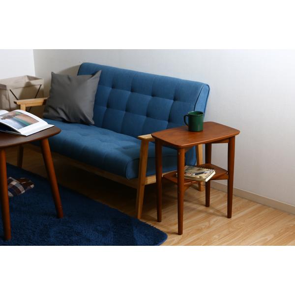 不二貿易（Fuji Boeki） サイドテーブル 高さ53cm 木製 テーブル