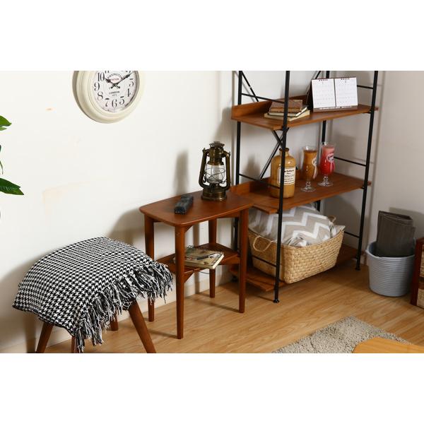 不二貿易（Fuji Boeki） サイドテーブル 高さ53cm 木製 テーブル